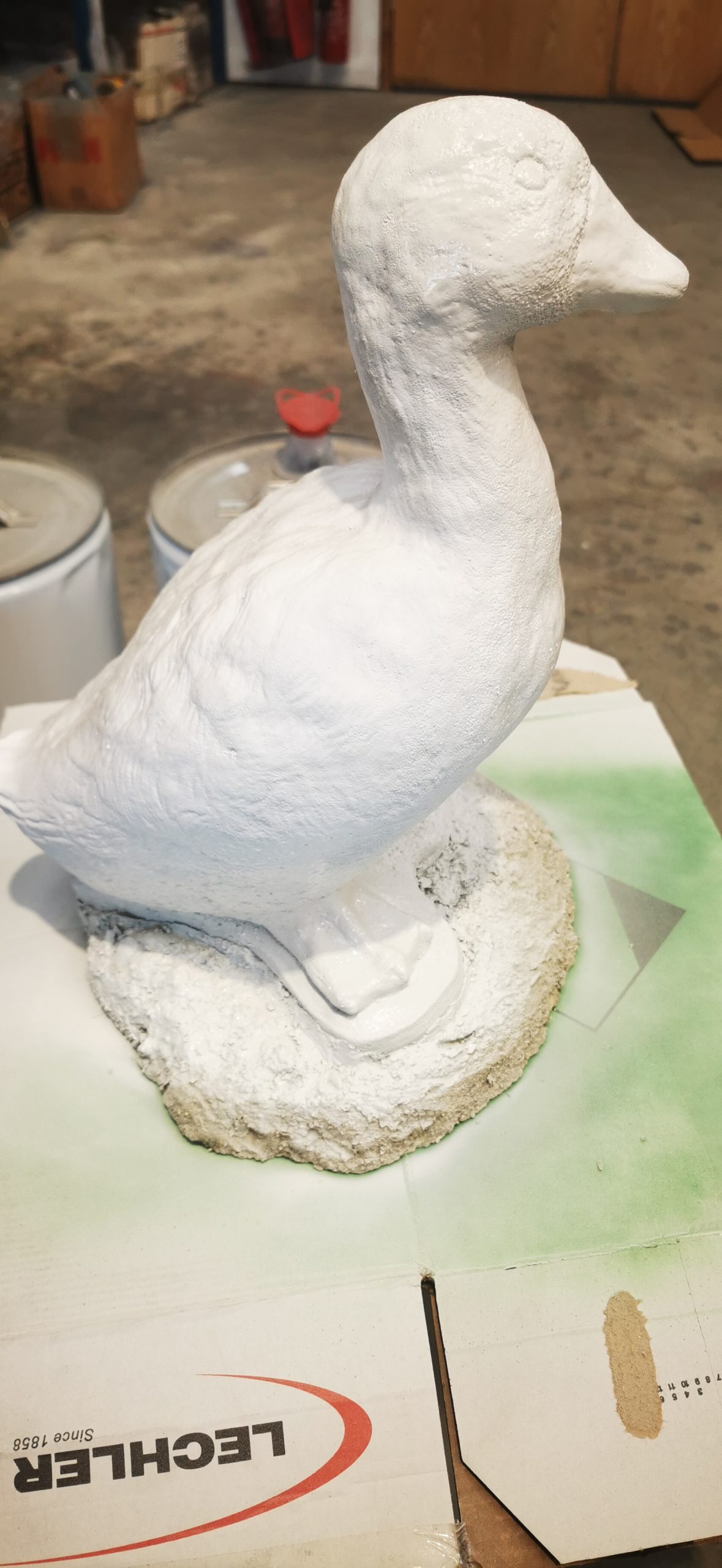 fixing ornamental duck